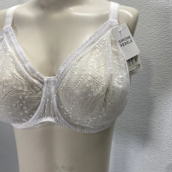 Simone Pérèle Comète Molded Underwire Unlined Bra Size: 38F | Color: White - Picture 5 of 6